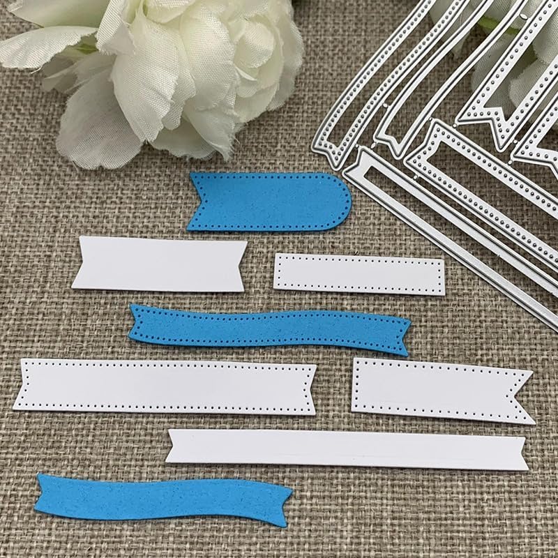 Lapoo 3D Backgrounds Frame Metal Cutting Die for Scrapbooking, New Cutting Dies DIY Album Card Making Decor Paper Craft Metal Die Cuts Party Wedding Decorations (Text Box 3.8 x 2.9 in) - Image 2